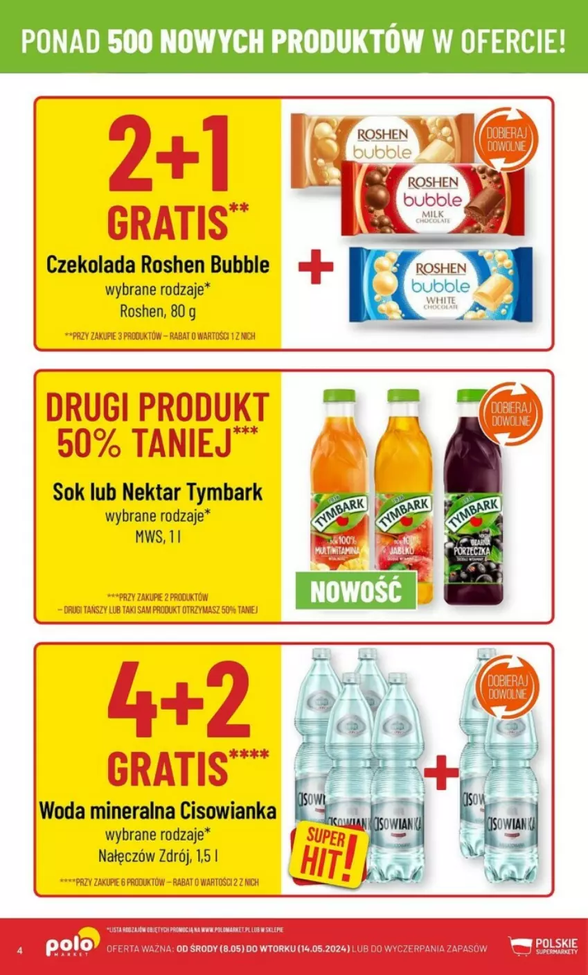 Gazetka promocyjna PoloMarket - ważna 08.05 do 14.05.2024 - strona 34 - produkty: Cisowianka, Czekolada, Gra, Nektar, Sok, Tymbark, Woda, Woda mineralna