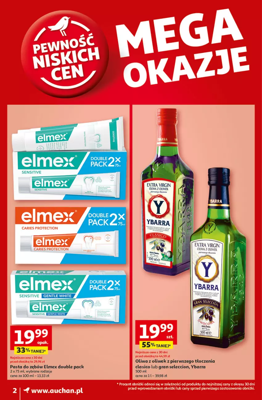 Gazetka promocyjna Auchan - Pewność Niskich Cen Moje - ważna 20.03 do 26.03.2025 - strona 4 - produkty: Elmex, Fa, Gin, Gra, Oliwa, Oliwa z oliwek