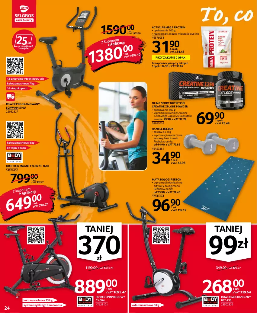 Gazetka promocyjna Selgros - Oferta przemysłowa - ważna 20.01 do 02.02.2022 - strona 24 - produkty: Gra, Mata do jogi, Orbit, Orbitrek, Por, Rower, Sport, Top