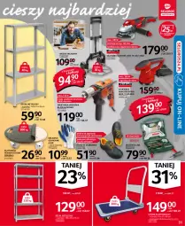 Gazetka promocyjna Selgros - Oferta przemysłowa - Gazetka - ważna od 02.02 do 02.02.2022 - strona 31 - produkty: Por, Wiertarka, Buty, Szlifierka kątowa, Tran, Tarka, Lack, Regał, Wiertarka udarowa, Rękawice, Sport, Wózek, Szlifierka, Półbuty, Rękawice ochronne, Regał metalowy