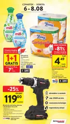 Gazetka promocyjna Intermarche - Gazetka promocyjna - Gazetka - ważna od 12.08 do 12.08.2026 - strona 5 - produkty: Gra, Papier, Wiertarka, Tarka, Wiertarka udarowa, Wkręt, Ręcznik, Rolki, Foxy, Akumulator