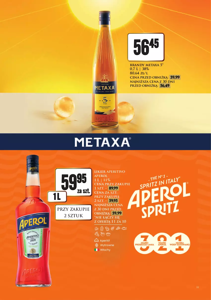 Gazetka promocyjna Dino - Katalog alkoholowy / luty-marzec 2026 - ważna 27.02 do 07.03.2026 - strona 12 - produkty: Aperol, Brandy, Likier, Metaxa