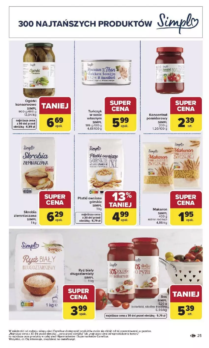 Gazetka promocyjna Carrefour - Gazetka Produkt Carrefour od poniedziałku! - ważna 19.01 do 31.01.2026 - strona 25 - produkty: Fa, Gry, Makaron, Ryż, Ryż biały, Sos, Tuńczyk