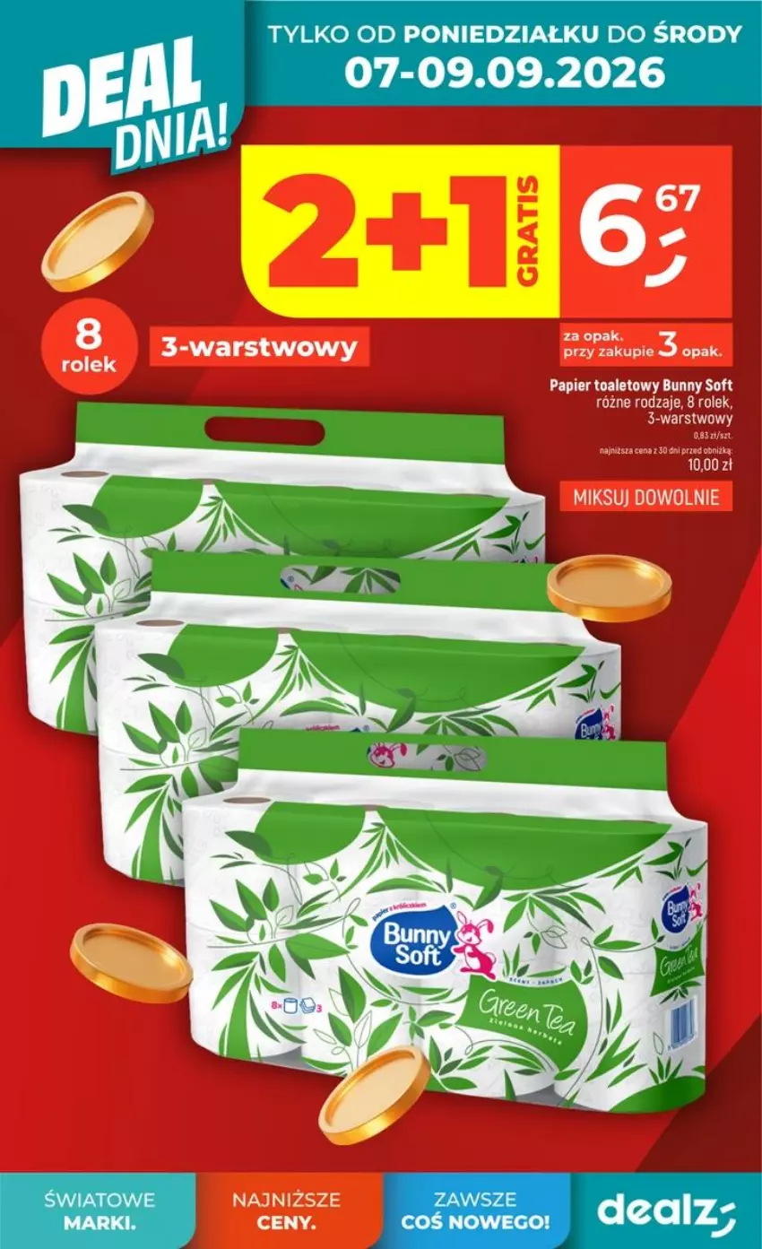 Gazetka promocyjna Dealz - DEAL DNIA - ważna 03.09 do 09.09.2026 - strona 6 - produkty: Papier, Papier toaletowy