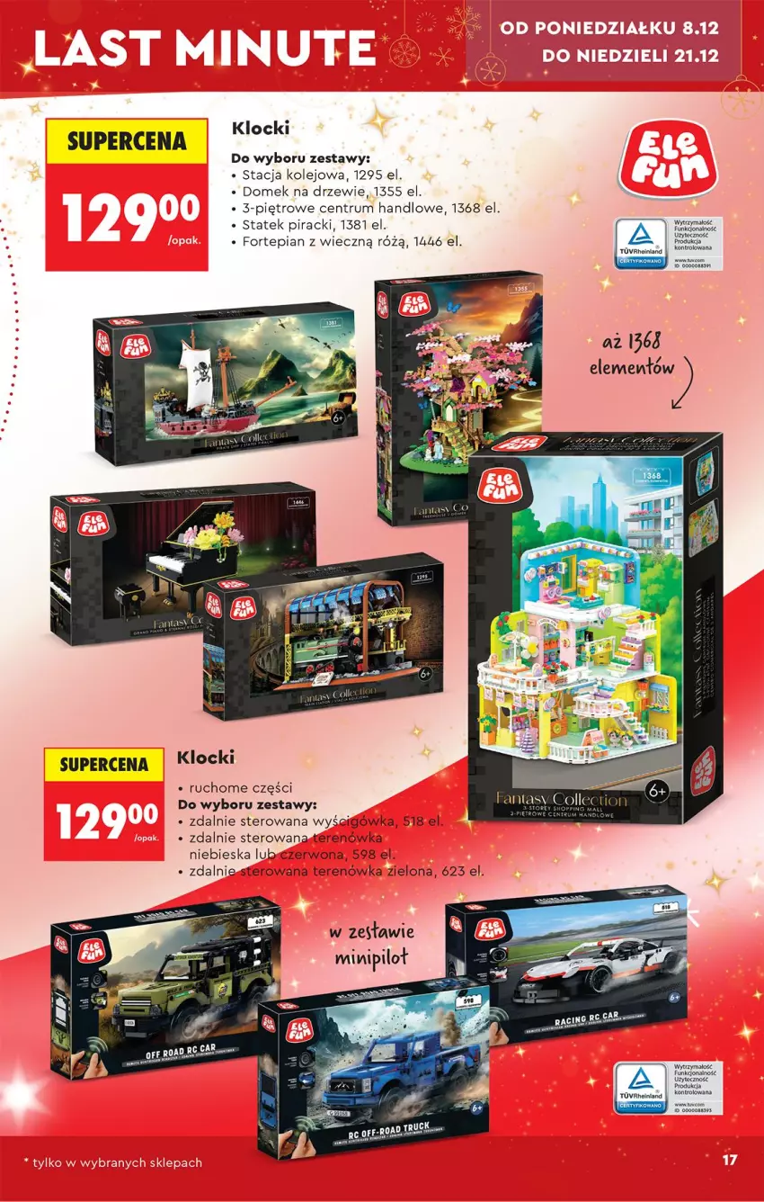 Gazetka promocyjna Biedronka - Okazje Tygodnia - ważna 06.12 do 20.12.2025 - strona 17 - produkty: Domek na drzewie, Gra, Klocki, Olej, Rum