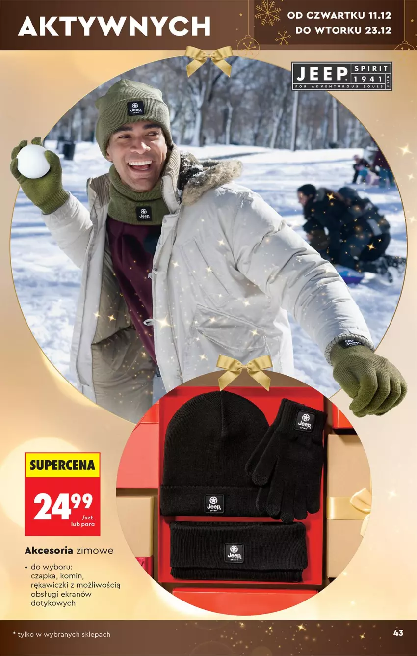 Gazetka promocyjna Biedronka - Okazje Tygodnia - ważna 06.12 do 20.12.2025 - strona 43 - produkty: Czapka