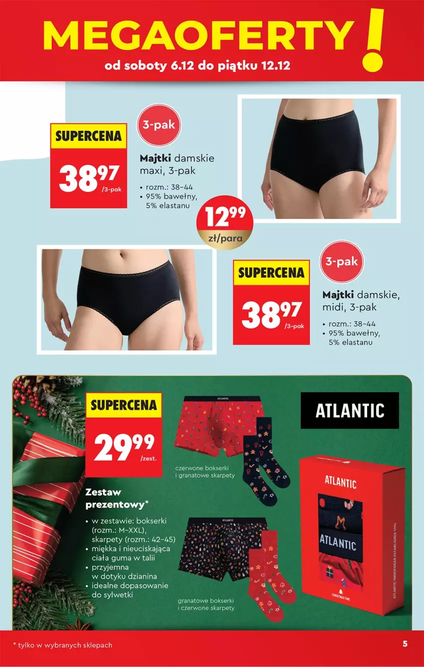 Gazetka promocyjna Biedronka - Okazje Tygodnia - ważna 06.12 do 20.12.2025 - strona 5 - produkty: Bokserki, Gra, Granat, Karp, Majtki, Ser