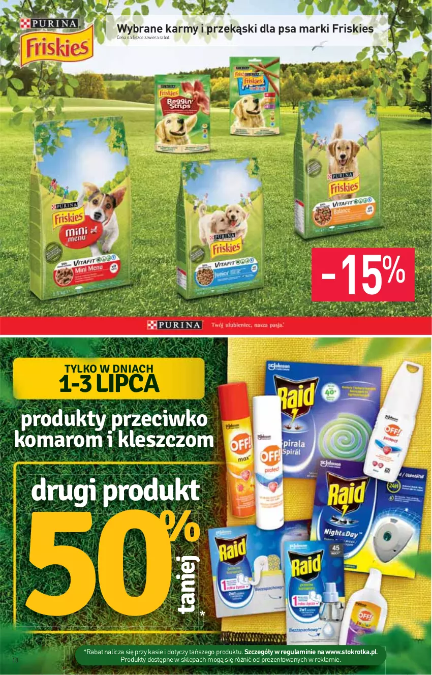 Gazetka promocyjna Stokrotka - Supermarket - ważna 01.07 do 07.07.2021 - strona 18 - produkty: Friskies, Przekąski dla psa