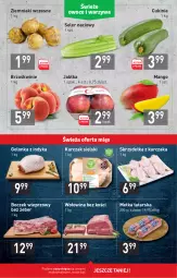 Gazetka promocyjna Stokrotka - Supermarket - Gazetka - ważna od 07.07 do 07.07.2021 - strona 7 - produkty: Kurczak, Golonka z indyka, Ziemniaki, Skrzydełka z kurczaka, Boczek, Brzoskwinie, Wołowina, Metka tatarska, Seler naciowy, Mango, Wołowina bez kości, Boczek wieprzowy, Jabłka