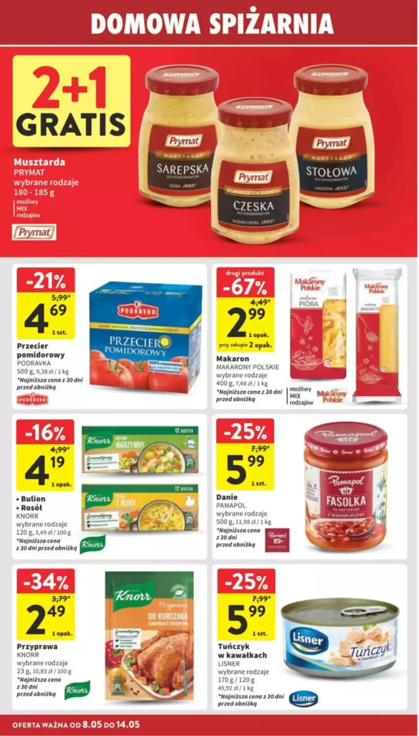 Gazetka promocyjna Intermarche - ważna 08.05 do 14.05.2025 - strona 24 - produkty: Bulion, Kawa, Knorr, Lion, Lisner, Makaron, Prymat, Rosół, Tuńczyk