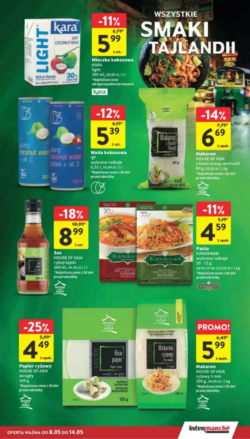 Gazetka promocyjna Intermarche - ważna 08.05 do 14.05.2025 - strona 25 - produkty: House of Asia, K2, Kokos, Makaron, Mleczko, Papier, Papier ryżowy, Ryż, Sos, Woda