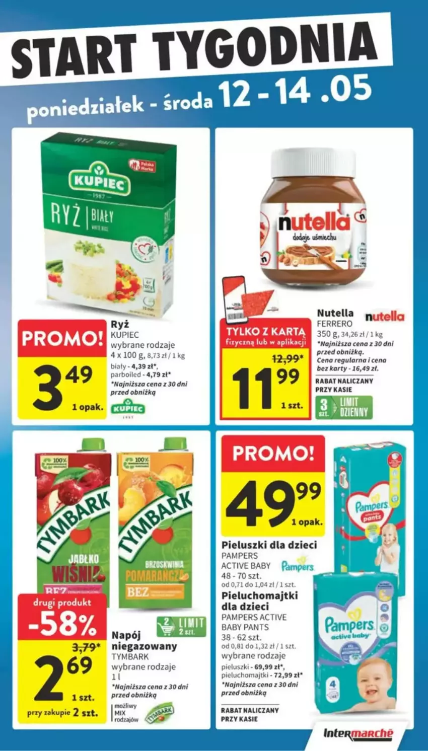 Gazetka promocyjna Intermarche - ważna 08.05 do 14.05.2025 - strona 38 - produkty: Dzieci, Ferrero, Majtki, Nutella, Pampers, Pieluchomajtki, Tymbark