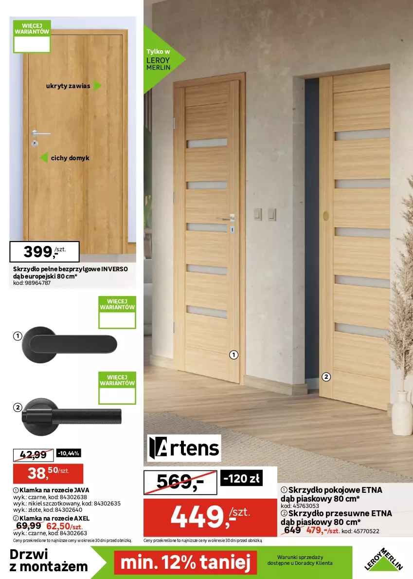 Gazetka promocyjna Leroy Merlin - Gazetka Leroy Merlin - ważna 21.10 do 16.11.2026 - strona 13 - produkty: Drzwi, Gra, Klamka, LG, Por, Ser