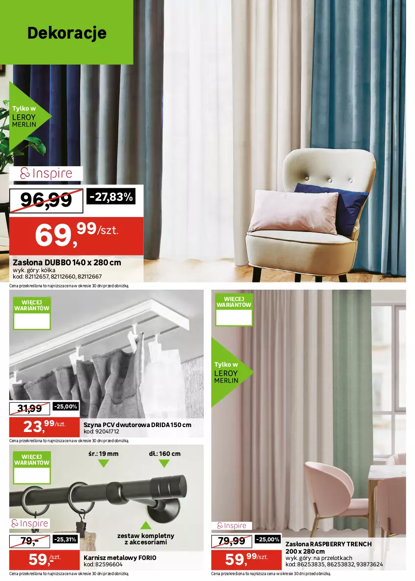 Gazetka promocyjna Leroy Merlin - Gazetka Leroy Merlin - ważna 21.10 do 16.11.2026 - strona 16 - produkty: Dywan, Karnisz, Szyna, Tapeta, Zasłona