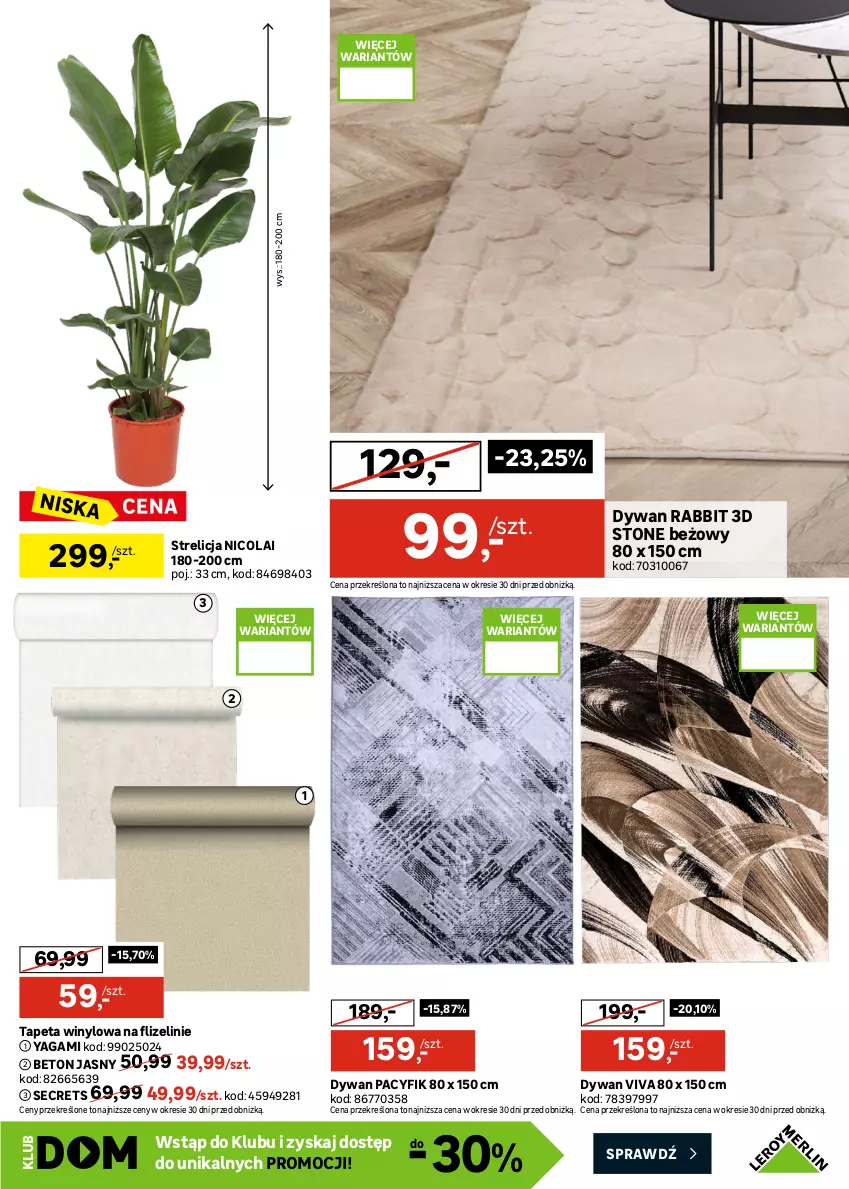 Gazetka promocyjna Leroy Merlin - Gazetka Leroy Merlin - ważna 21.10 do 16.11.2026 - strona 17 - produkty: Dywan, Karnisz, Szyna, Tapeta, Zasłona