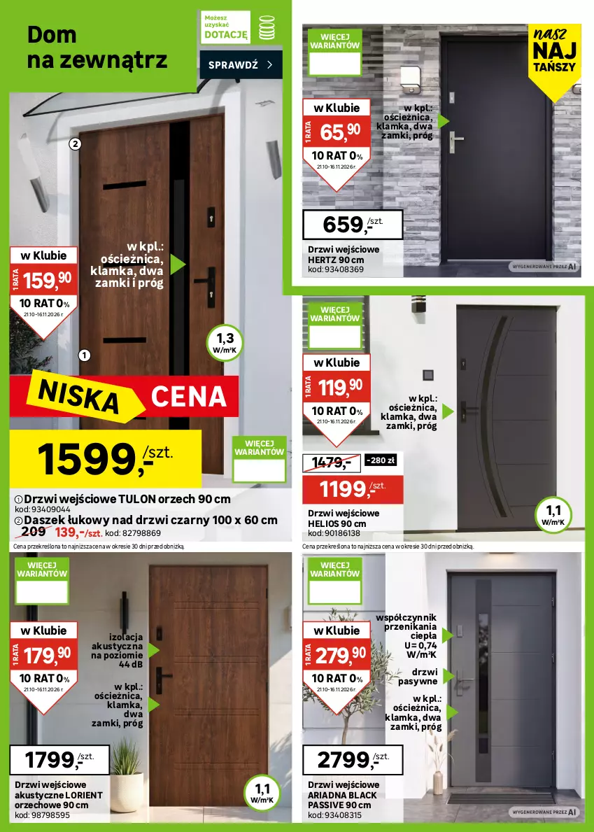 Gazetka promocyjna Leroy Merlin - Gazetka Leroy Merlin - ważna 21.10 do 16.11.2026 - strona 22 - produkty: Akumulator, Drzwi, Drzwi wejściowe, Helio, Klamka, Lack, Por, Sekator, Sport, Tarka, Tran, Wkręt, Wkrętarka