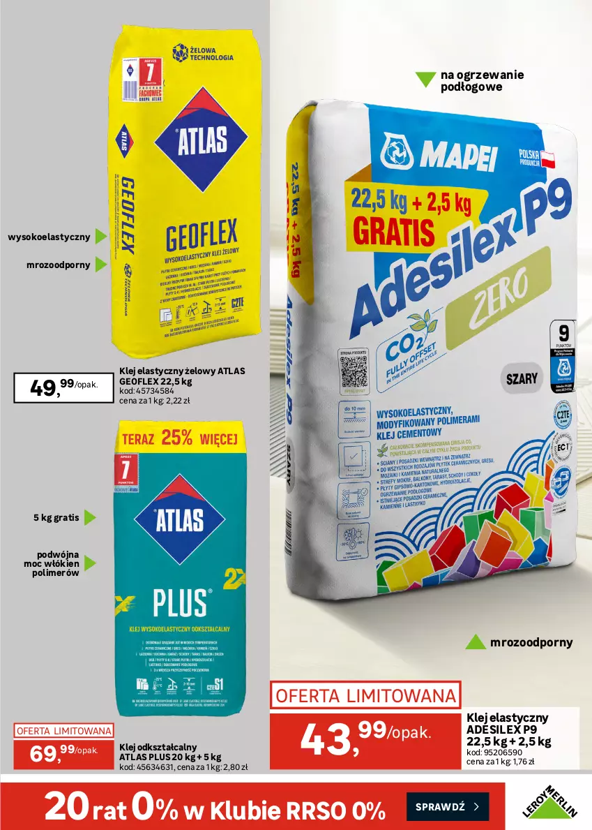 Gazetka promocyjna Leroy Merlin - Gazetka Leroy Merlin - ważna 21.10 do 16.11.2026 - strona 33 - produkty: Fa, Finish, Geoflex, Gra, Klej, Klej elastyczny, Ogrzewanie, Podkład, Por, Sok