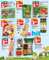 Gazetka promocyjna Topaz - Gazetka - Gazetka - ważna od 08.04 do 08.04.2026 - strona 19 - produkty: Makaron, Sos, Ser, HELCOM, Oliwki, Papryka, Tortilla, Sałat, Bagietka, Mleczko, Podravka, Kamis, Kokos, Knorr, Imbir