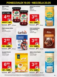 Gazetka promocyjna Delikatesy Centrum - Franczyza DC21 Poniedziałek - Gazetka - ważna od 25.05 do 25.05.2025 - strona 25 - produkty: Piec, Ryż, Rum, Kupiec, Dżem, Wafle, Płatki owsiane, Danio, Sarita
