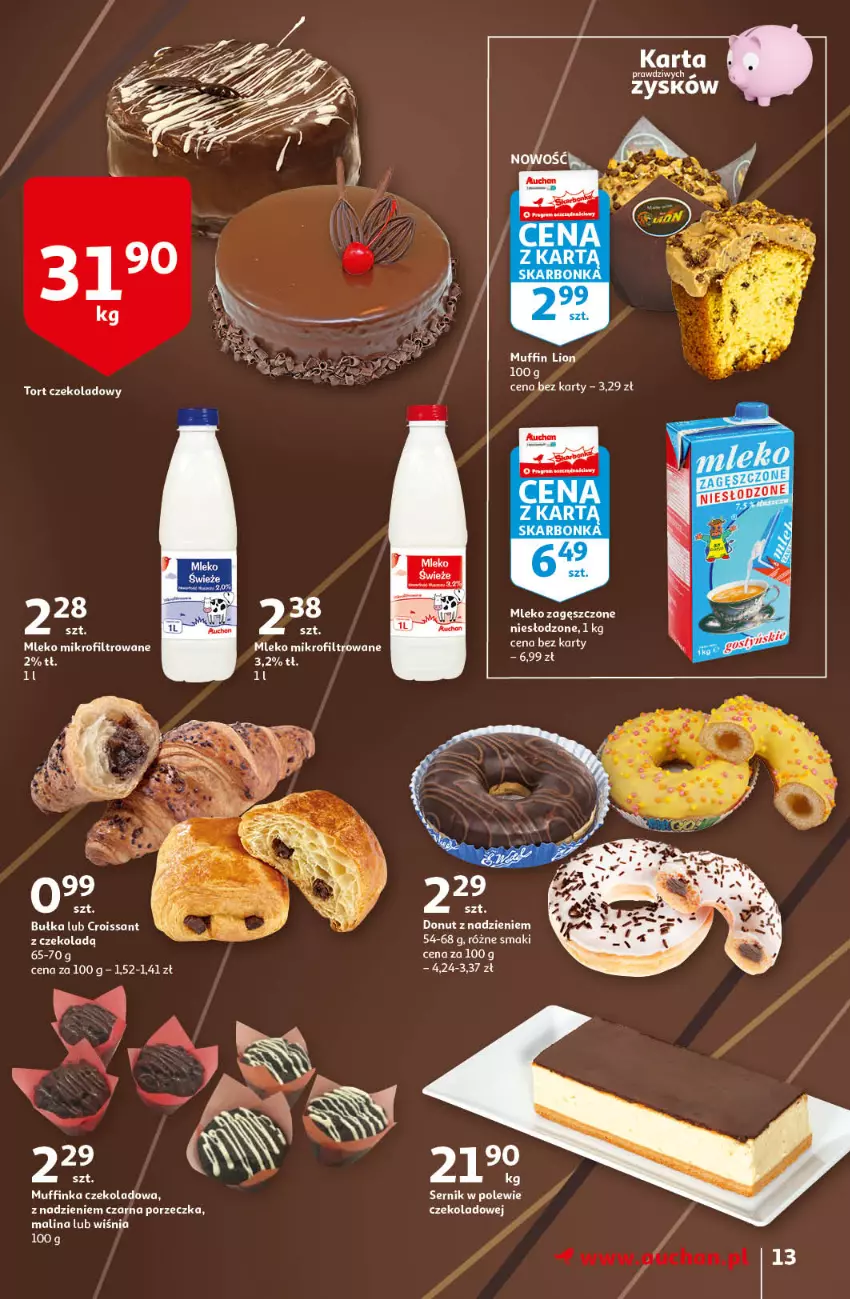 Gazetka promocyjna Auchan - Kawa i czekolada aromatycznie i słodko Hipermarkety - ważna 21.10 do 31.10.2021 - strona 13 - produkty: Fa, Inka, Lion, Ser