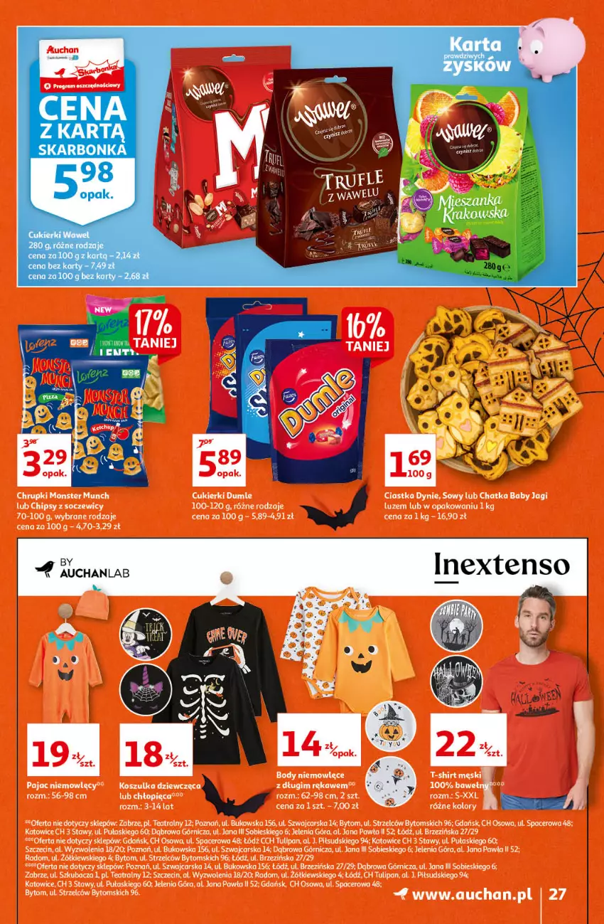 Gazetka promocyjna Auchan - Kawa i czekolada aromatycznie i słodko Hipermarkety - ważna 21.10 do 31.10.2021 - strona 27 - produkty: Cukier, Cukierki, Wawel