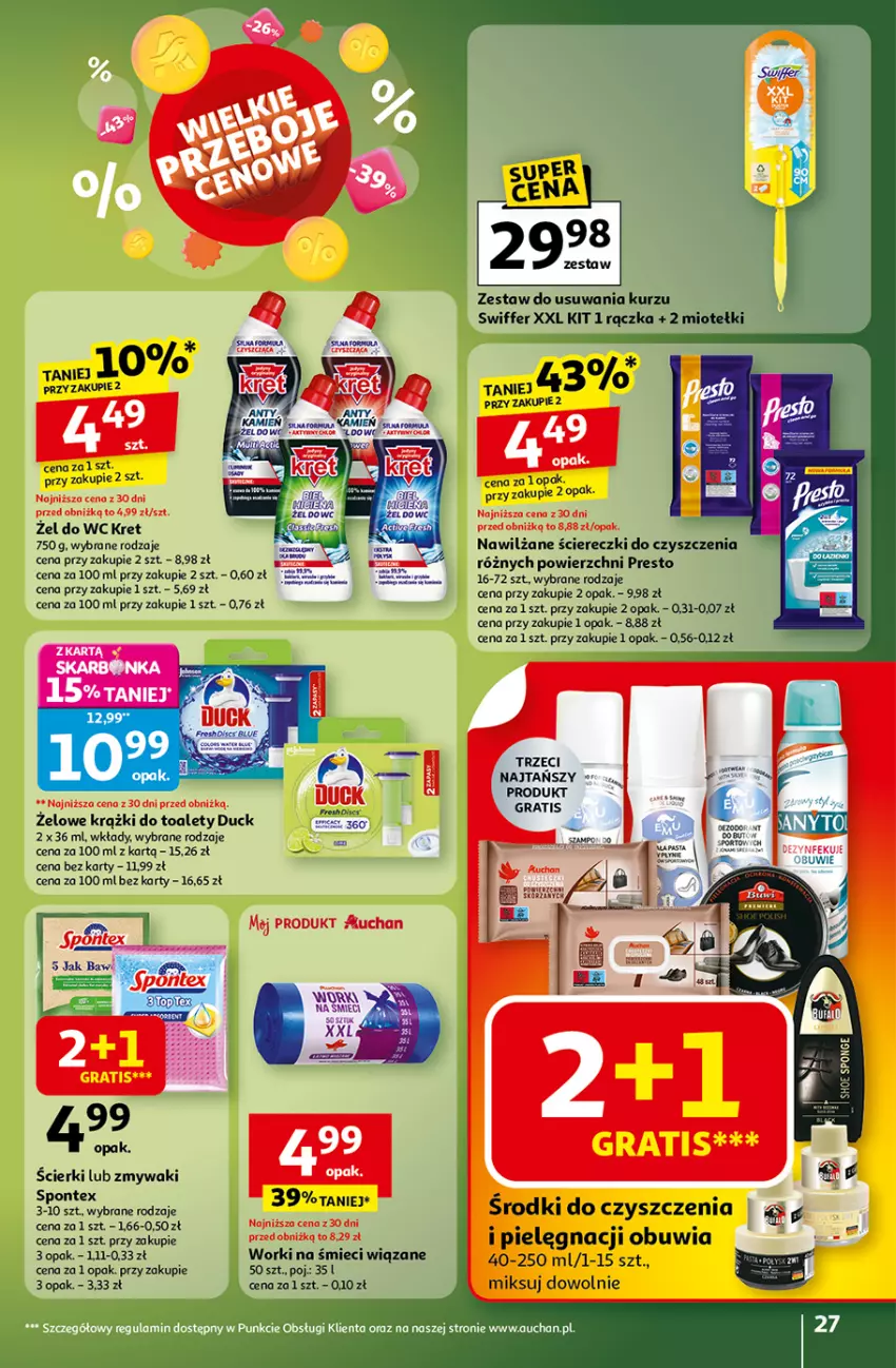 Gazetka promocyjna Auchan - Wielkie przeboje cenowe Hipermarket - ważna 16.10 do 22.10.2025 - strona 27 - produkty: Duck, Gra, Kret, Presto