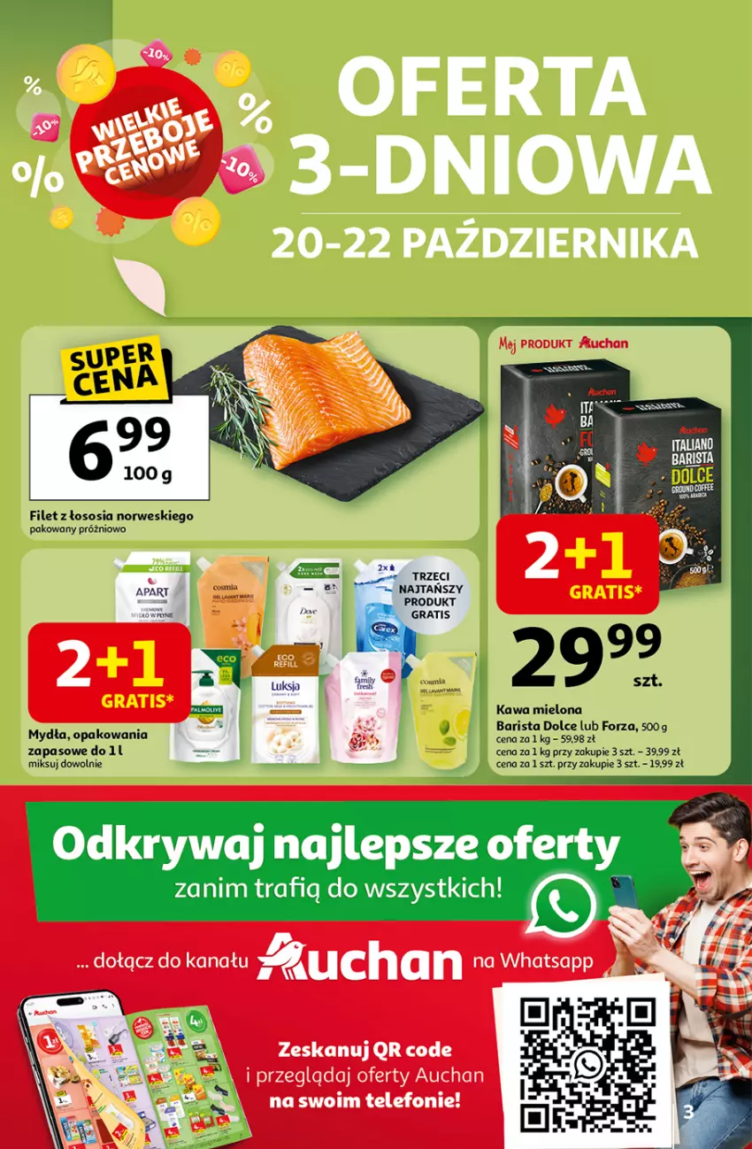 Gazetka promocyjna Auchan - Wielkie przeboje cenowe Hipermarket - ważna 16.10 do 22.10.2025 - strona 3 - produkty: Fa, Telefon