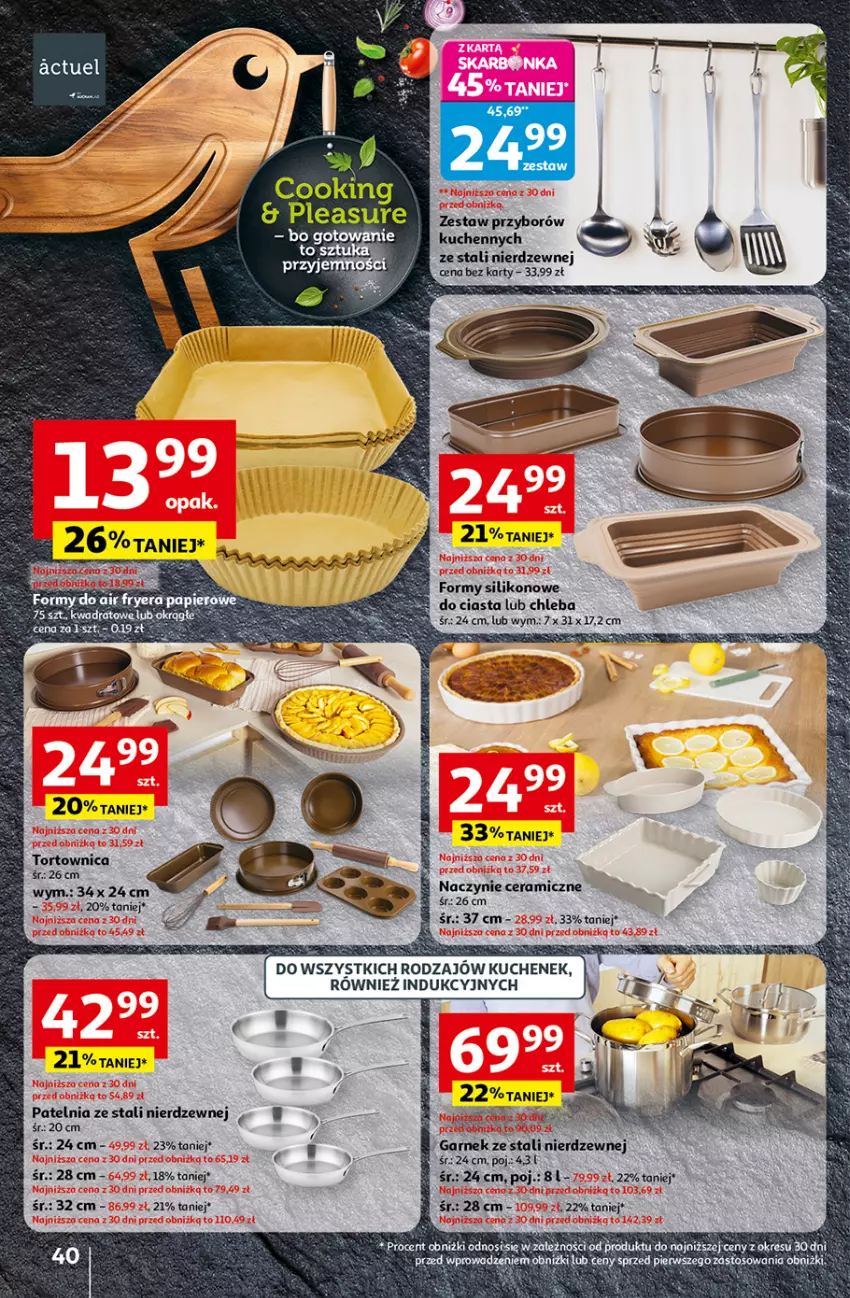 Gazetka promocyjna Auchan - Wielkie przeboje cenowe Hipermarket - ważna 16.10 do 22.10.2025 - strona 40 - produkty: Chleb, Patelnia, Tortownica