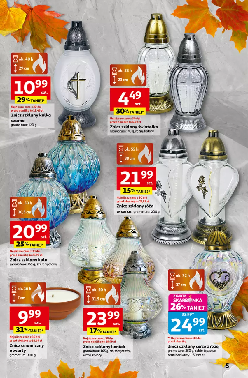 Gazetka promocyjna Auchan - Wielkie przeboje cenowe Hipermarket - ważna 16.10 do 22.10.2025 - strona 5 - produkty: Gra, Rama, Róża, Ser, Znicz