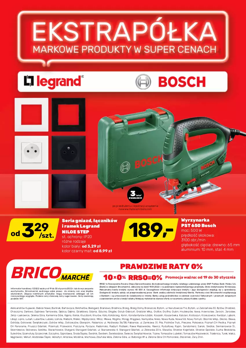 Gazetka promocyjna Bricomarche - Gazetka - ważna 19.01 do 30.01.2022 - strona 8 - produkty: BIC, Bosch, Fa, Gra, Gry, Kosz, Kujawski, Namysłów, Podlaski, Rama, Ser, Sok, Sokół, Sól, Sprzedawcy, Szal, Szprot, Top, Wyrzynarka