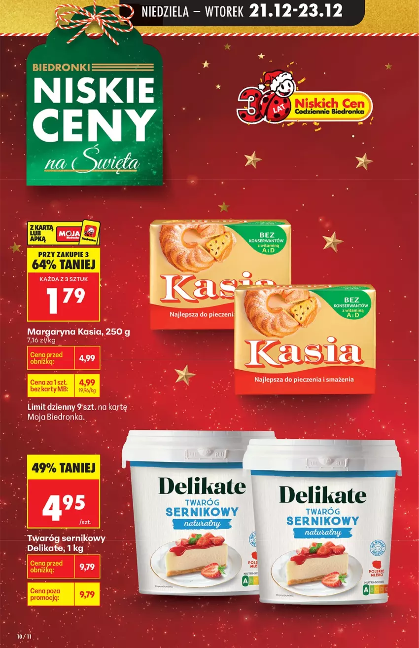 Gazetka promocyjna Biedronka - od niedzieli - ważna 21.12 do 27.12.2025 - strona 10 - produkty: Margaryna, Piec, Ser