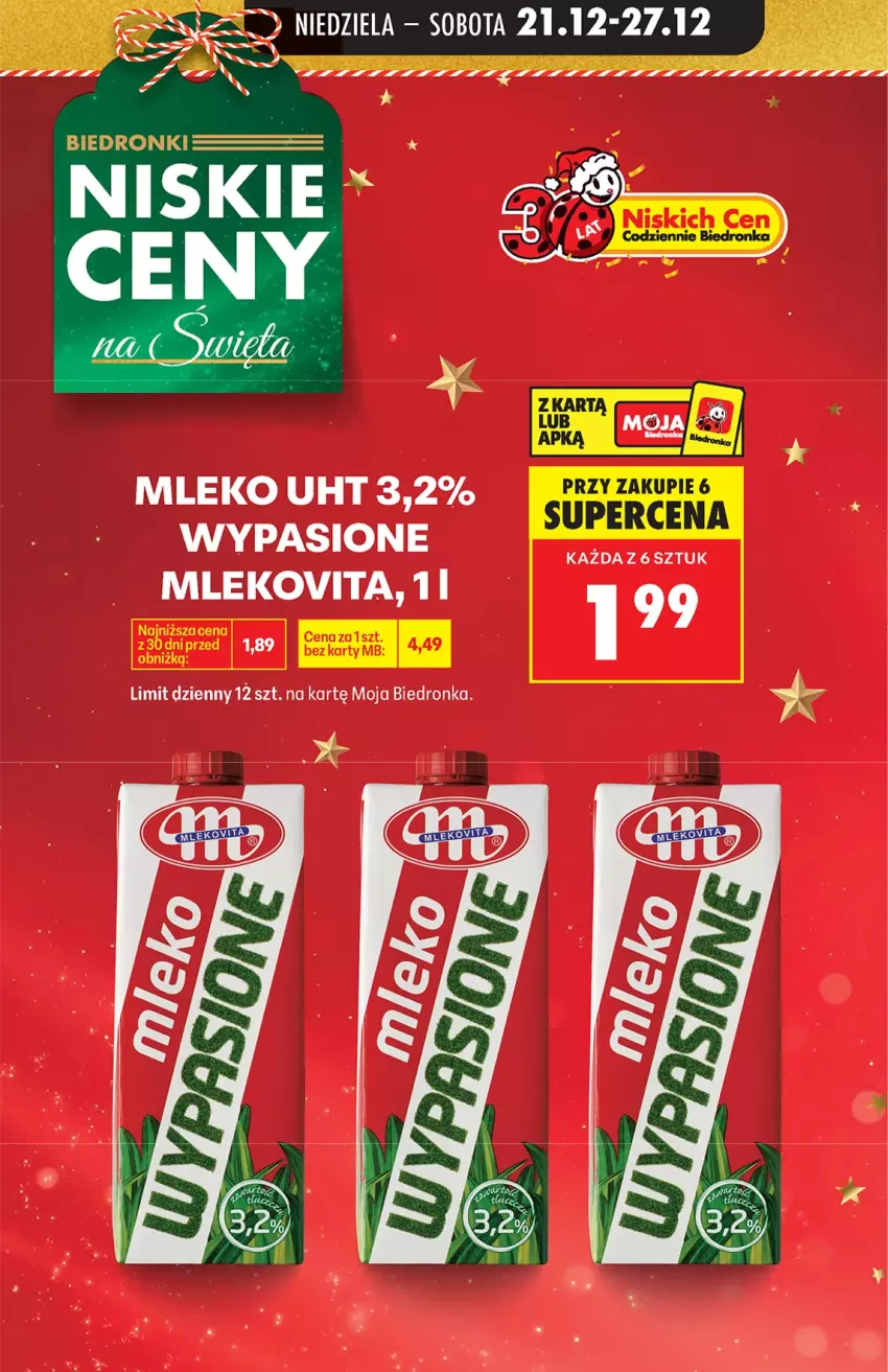 Gazetka promocyjna Biedronka - od niedzieli - ważna 21.12 do 27.12.2025 - strona 11 - produkty: Mleko, Mlekovita