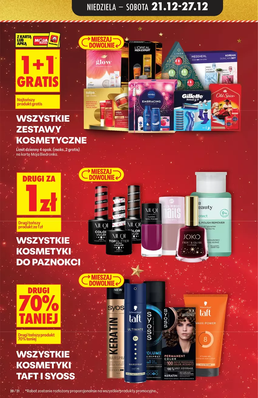 Gazetka promocyjna Biedronka - od niedzieli - ważna 21.12 do 27.12.2025 - strona 20 - produkty: Gra, Por, Syoss, Taft