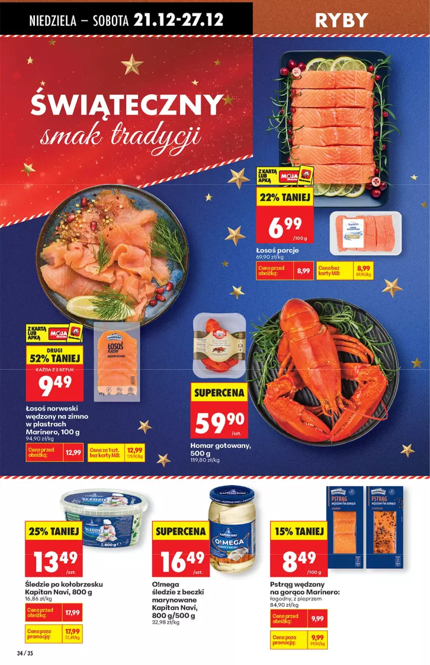 Gazetka promocyjna Biedronka - od niedzieli - ważna 21.12 do 27.12.2025 - strona 34 - produkty: Fa, Pieprz, Por, Pstrąg, Pstrąg wędzony