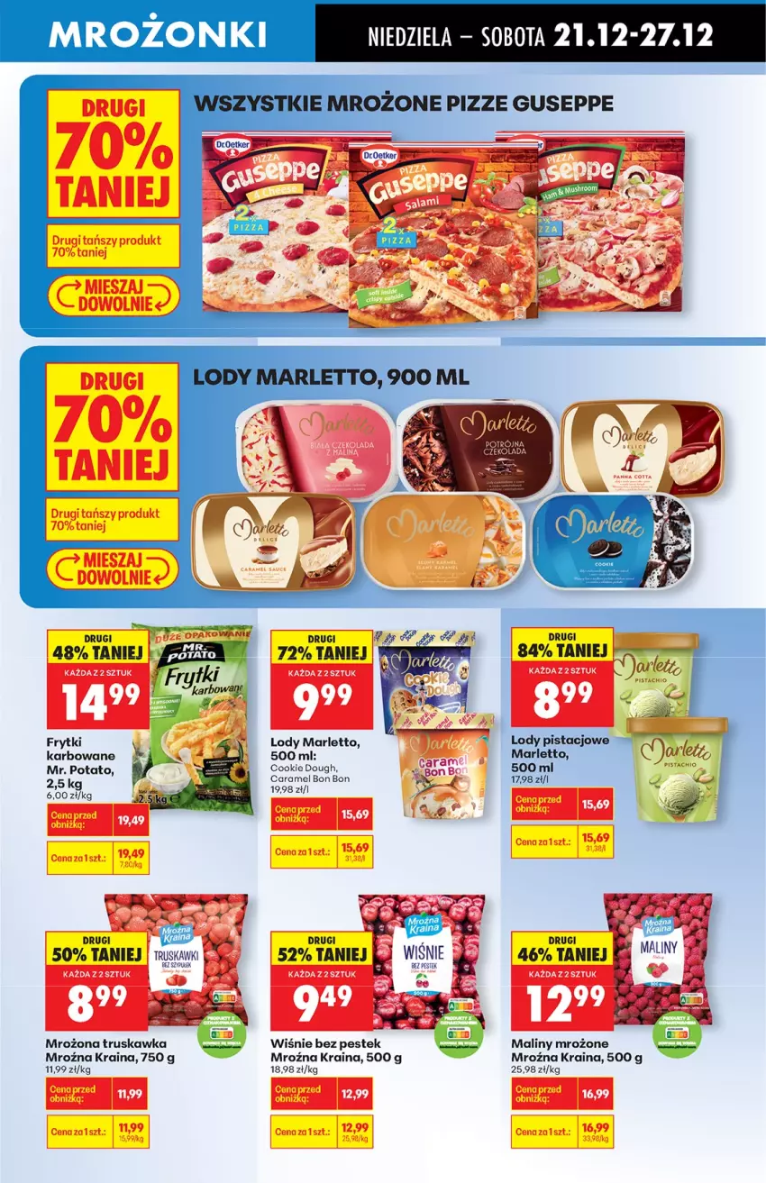 Gazetka promocyjna Biedronka - od niedzieli - ważna 21.12 do 27.12.2025 - strona 41 - produkty: Czekolada, Frytki, LG, Maliny, Por, Stek