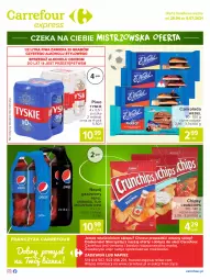 Gazetka promocyjna Carrefour - Gazetka Express - Gazetka - ważna od 05.07 do 05.07.2021 - strona 2 - produkty: Piwa, Piwo, Gra, 7up, Chipsy, Mirinda, Tyskie, Pepsi, Czekolada, Napój gazowany, Crunchips, Napój