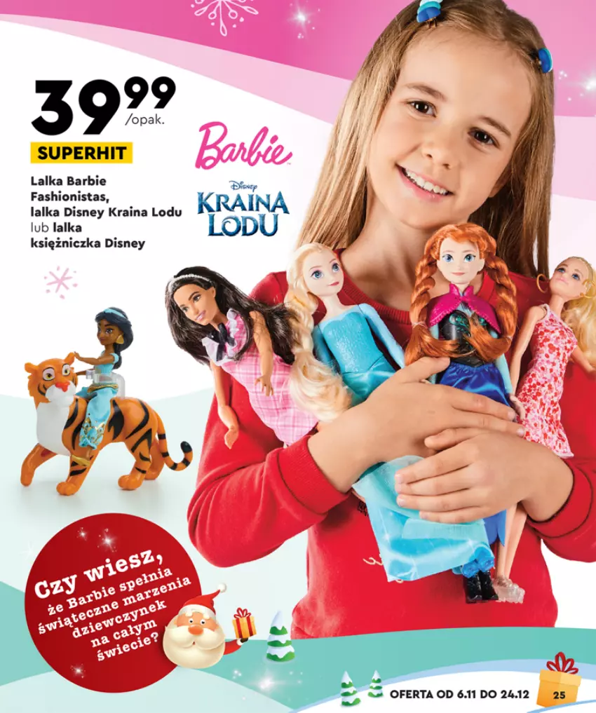 Gazetka promocyjna Biedronka - Kraina zabawek - Gazetka - Biedronka.pl - ważna 06.11 do 24.12.2023 - strona 25 - produkty: Barbie, Disney, Fa, Lalka