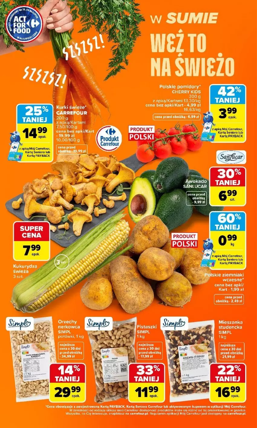 Gazetka promocyjna Carrefour - Gazetka Carrefour, Market w SUMIE weź to na świeżo - ważna 20.07 do 25.07.2026 - strona 4 - produkty: LG, Pomidory