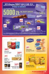 Gazetka promocyjna Auchan - Gazetka Znane Marki Lubiane Auchan - Gazetka - ważna od 19.10 do 19.10.2022 - strona 23 - produkty: Ciastka, Krakus, Ser, Lindor, Lody, Herbatniki, Czekolada, Krakuski, Lindt, Milka, Kokos