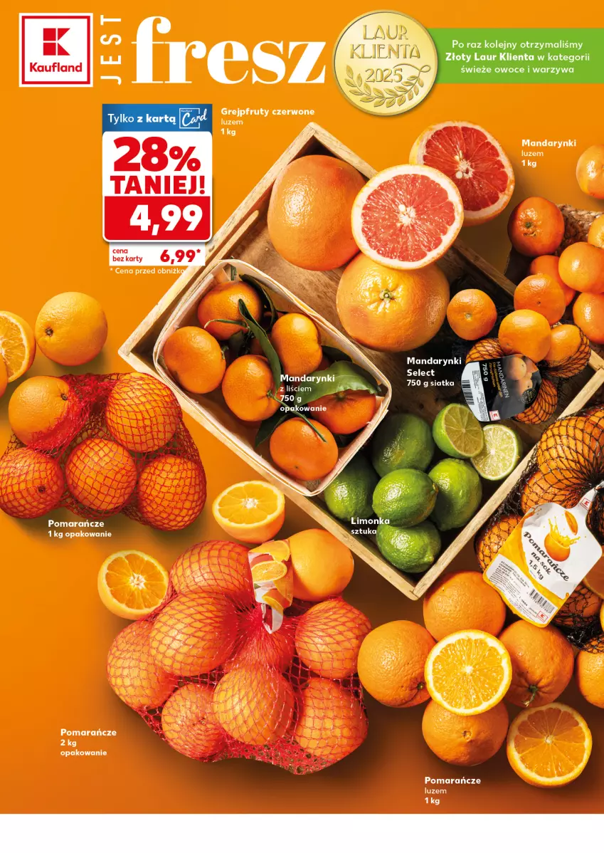 Gazetka promocyjna Kaufland - Mocny Start - ważna 09.03 do 11.03.2026 - strona 12 - produkty: Grejpfrut, Laur, Mandarynki, Pomarańcze