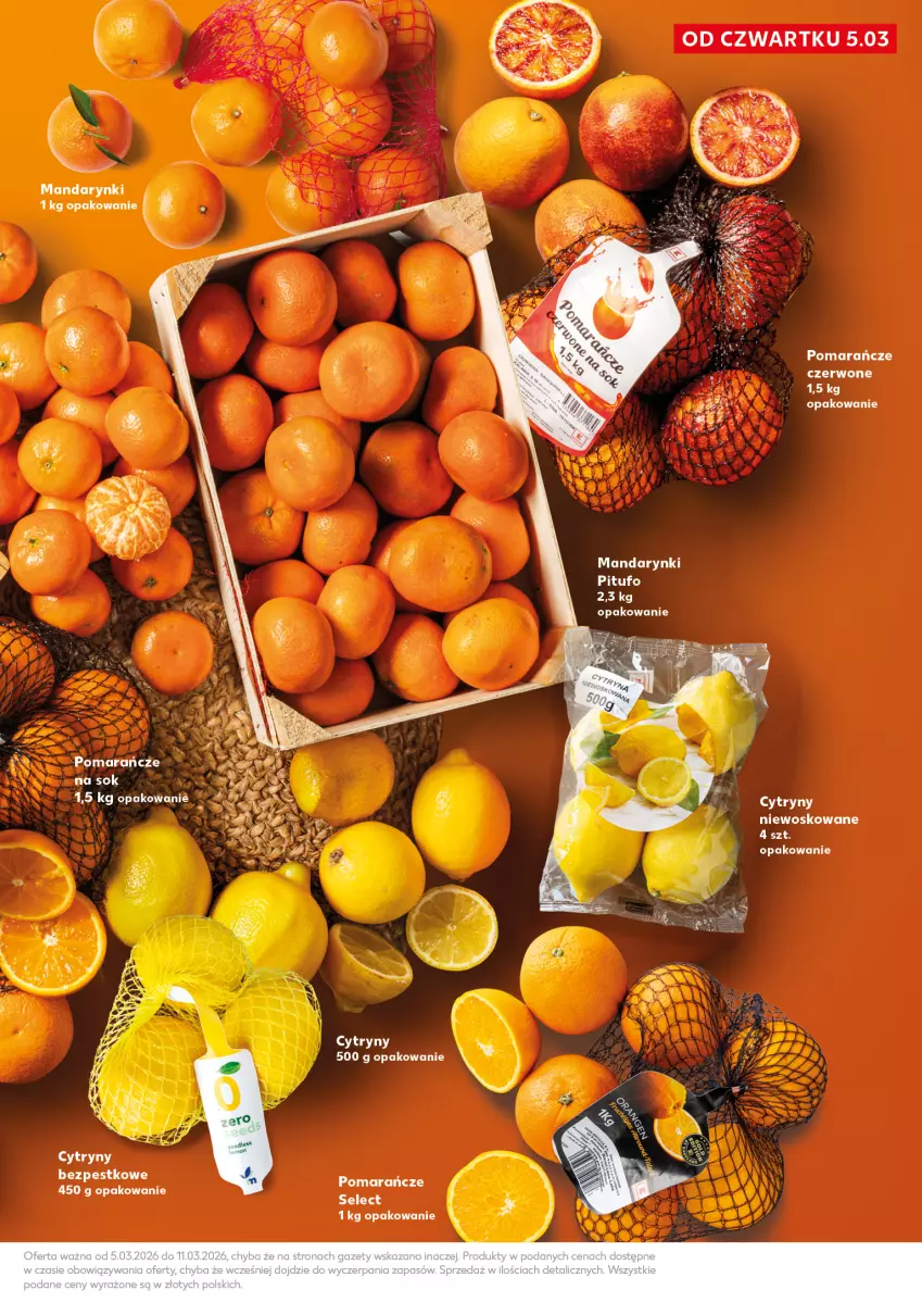 Gazetka promocyjna Kaufland - Mocny Start - ważna 09.03 do 11.03.2026 - strona 13 - produkty: Clin, Cytryny, Mandarynki, Pomarańcze