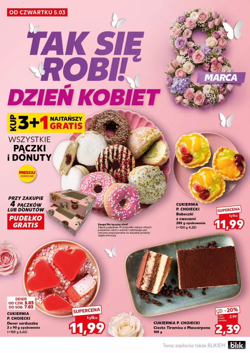 Gazetka promocyjna Kaufland - Mocny Start - ważna 09.03 do 11.03.2026 - strona 18 - produkty: Babeczki, Cukier, Deser, Donut, Mascarpone, Por, Ser, Tera, Waga