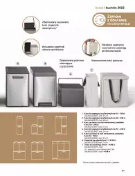 Gazetka promocyjna Castorama - Katalog kuchnie 2022 - Gazetka - ważna od 31.12 do 31.12.2022 - strona 109 - produkty: Por, Rama, Worki na śmieci, Kosz, Pojemnik, Torba, Worki na śmiec, Drzwi, Astor, Pokrywa