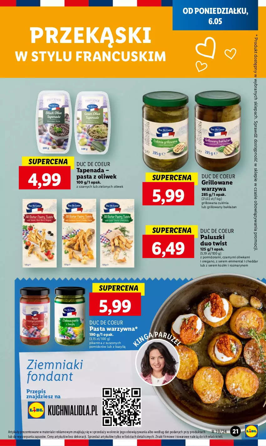 Gazetka promocyjna Lidl - GAZETKA - ważna 06.05 do 08.05.2024 - strona 27 - produkty: Bazyl, Cheddar, Emmental, Grill, Pasta warzywna, Ser, Warzywa, Ziemniaki