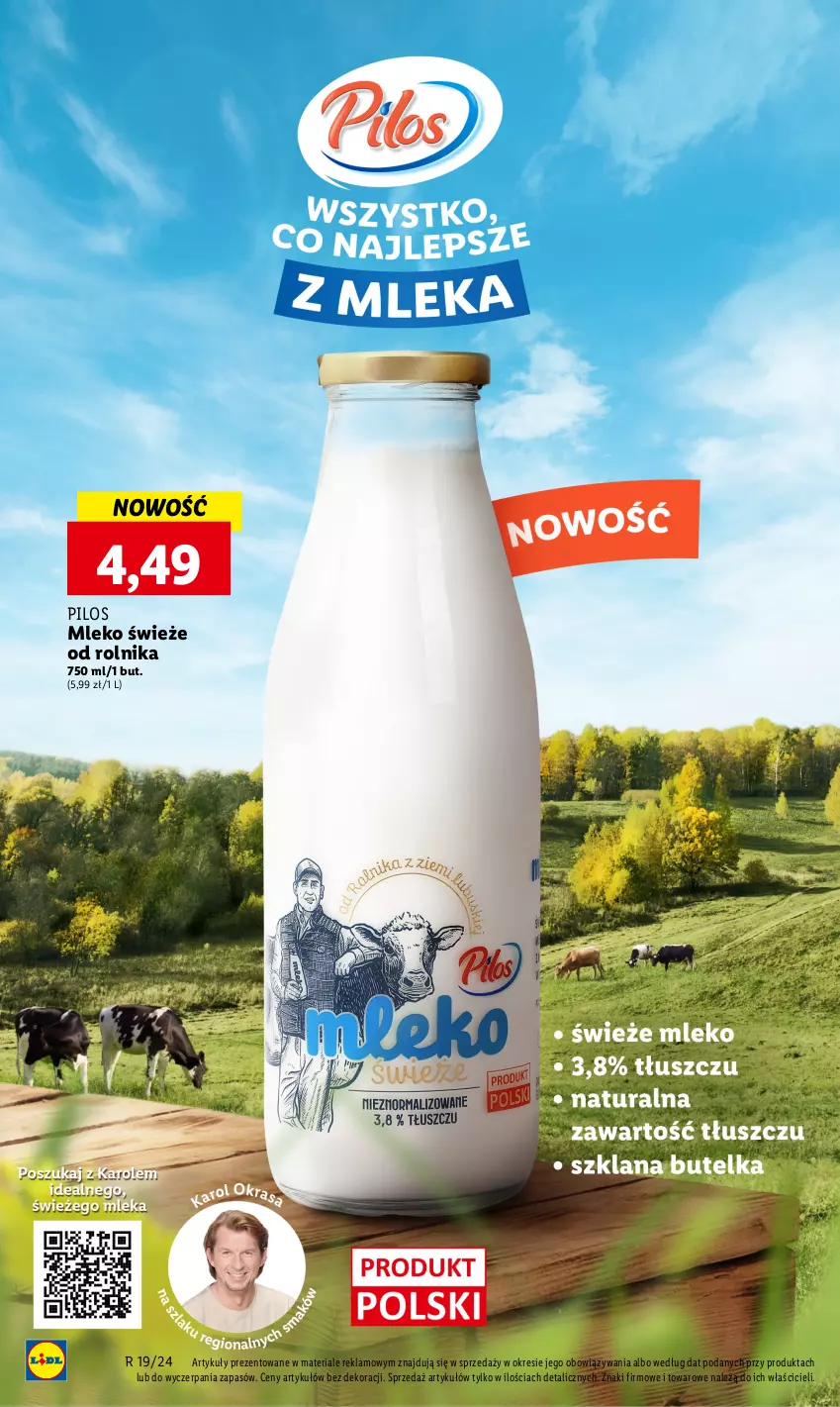 Gazetka promocyjna Lidl - GAZETKA - ważna 06.05 do 08.05.2024 - strona 36 - produkty: Mleko, Pilos, Rolnik