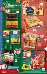 Gazetka promocyjna Topaz - Gazetka - Gazetka - ważna od 24.12 do 24.12.2021 - strona 16 - produkty: Top, HELCOM, Stek, Ananas, Chipsy, Herbatniki, Syrop, Brzoskwinie, Crunchips, Lorenz, Krakersy, Herbapol, LG