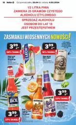 Gazetka promocyjna Netto - Od Poniedziałku - Gazetka - ważna od 04.05 do 04.05.2024 - strona 18 - produkty: Piwa, Piwo, Gra, Captain Jack, Kozel
