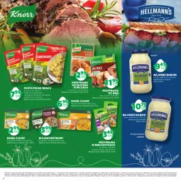 Gazetka promocyjna Stokrotka - Katalog Wielkanoc - Gazetka - ważna od 04.04 do 04.04.2024 - strona 2 - produkty: Kurczak, Majonez, Cebula, Makaron, Warzywa, Bulion, Czosnek, Lion, Babuni, Rosół, Owoce, Mięso, Knorr, Szpinak, Hellmann’s