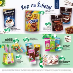 Gazetka promocyjna Stokrotka - Katalog Wielkanoc - Gazetka - ważna od 04.04 do 04.04.2024 - strona 43 - produkty: Warzywa, Koc, Siatka, Czekolada mleczna, Torba, Czekolada, Owoce, Kakao, Napój, Mięso