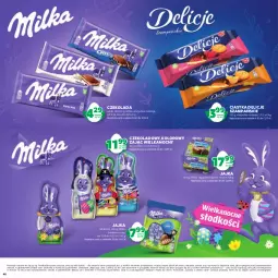 Gazetka promocyjna Stokrotka - Katalog Wielkanoc - Gazetka - ważna od 04.04 do 04.04.2024 - strona 46 - produkty: Ciastka, Warzywa, Czekolada, Delicje, Owoce, Oreo, Mięso, Milka